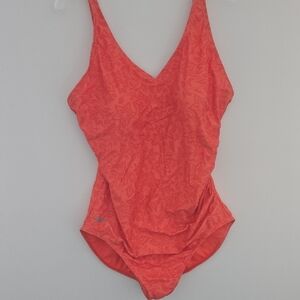 Speedo Plus Size Coral One-Piece Swimsuit